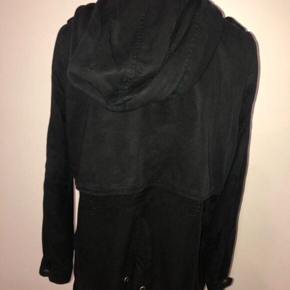 Pistola Black Hooded Soft Tencel Light Jacket Coat - Picture 5 of 7